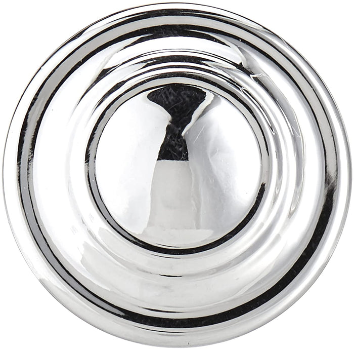 AmazonBasics Traditional Top Ring Cabinet Knob 1.25 Diameter Polished Chrome 25-Pack