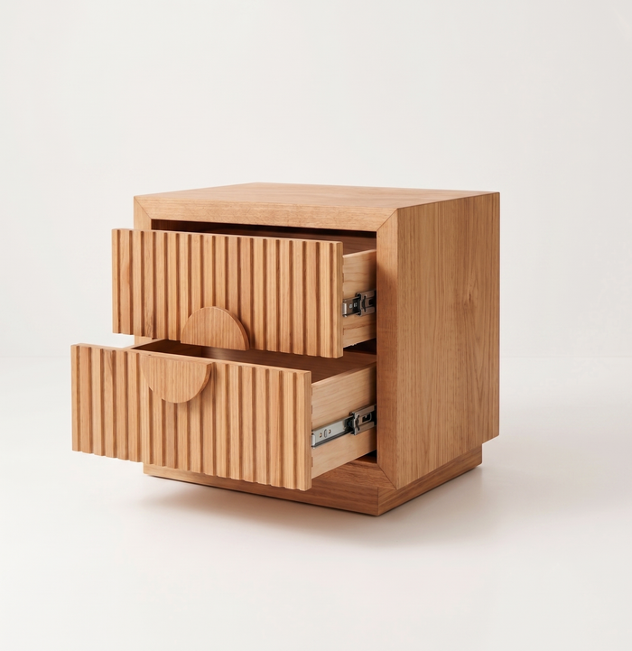 Balmain Messmate 2 Drawer Bedside Table