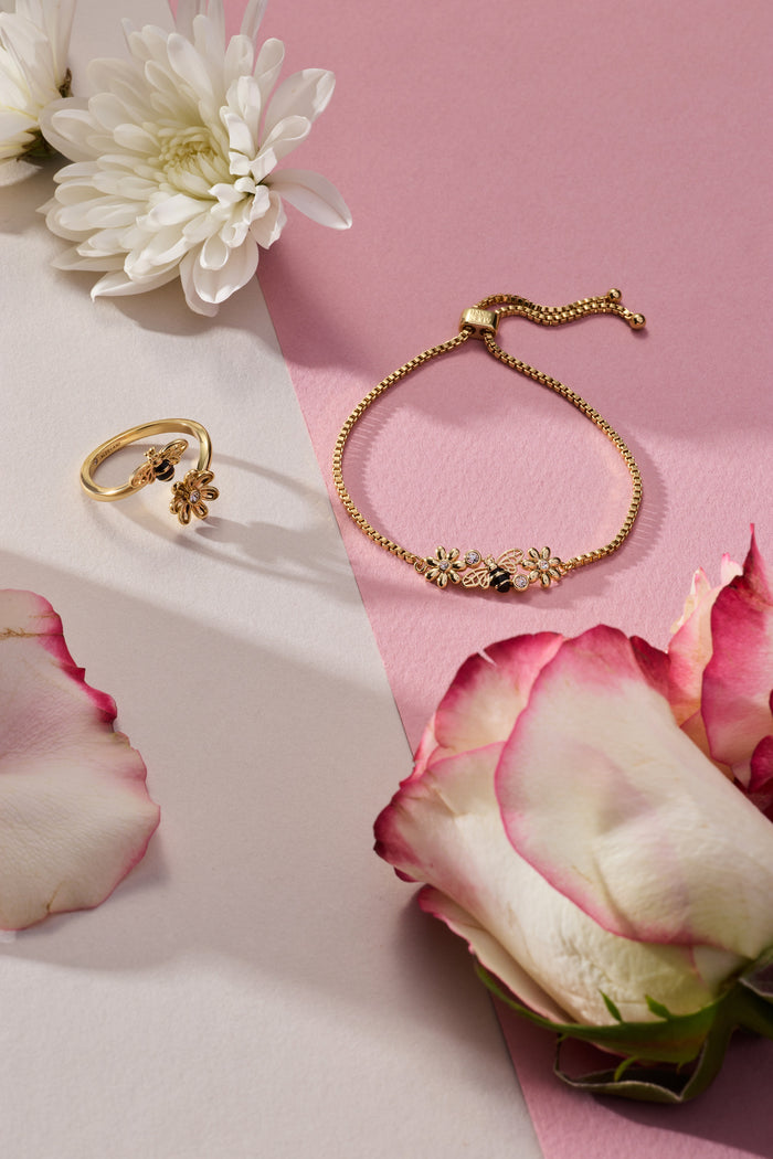Bee & Daisy Wrap Ring