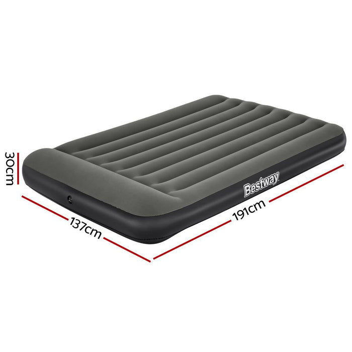 Bestway Air Mattress Double Inflatable Bed 30cm Airbed Grey -Home Living Store - -
