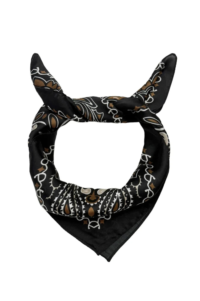 Black Paisley Wildrag Bandana