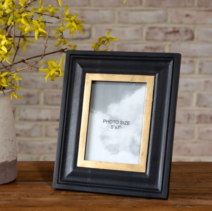 Black Wood Photo Frame 5x7