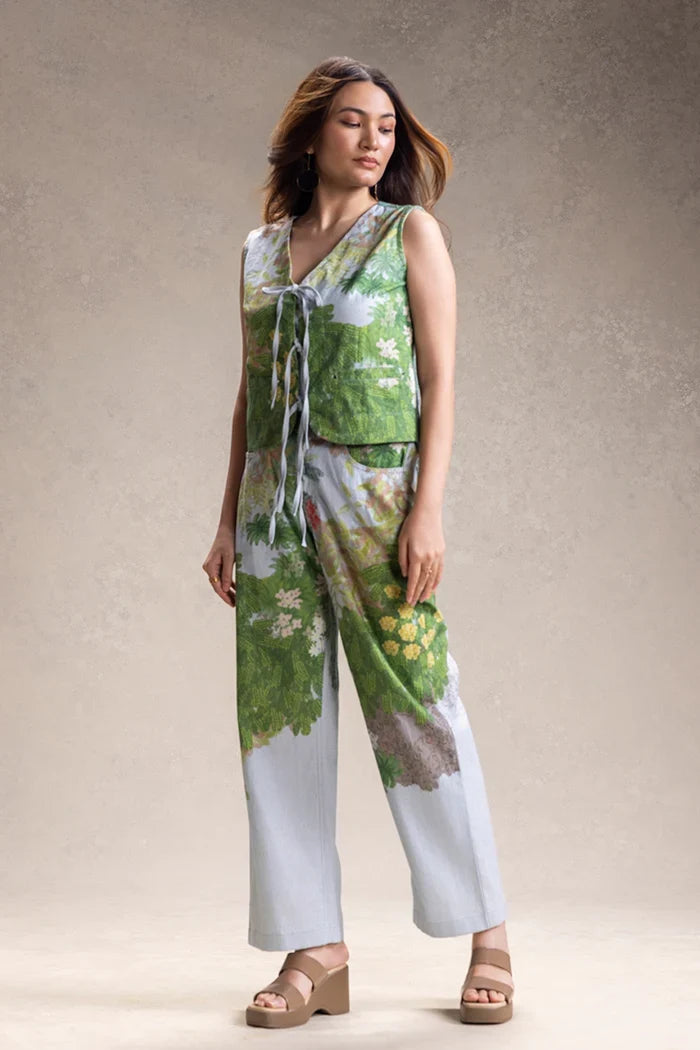 Blume tie-up top and pants set