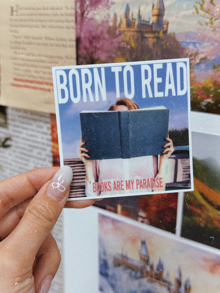 Born to Read Album Cover Sticker