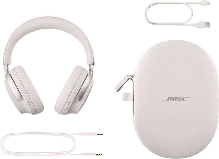 Bose QuietComfort Ultra Wireless Noise Cancelling Headphones With Spatial Audio White Smoke