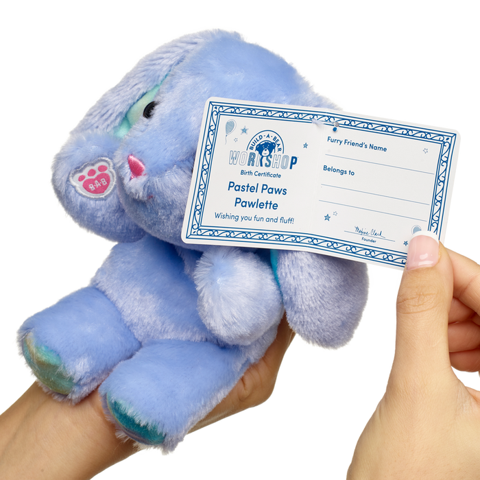 Build-A-Bear Mini Beans Lavender Pawlette