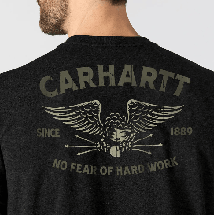 Carhartt Irvine Relaxed Hardwork Eagle T-Shirt - Black