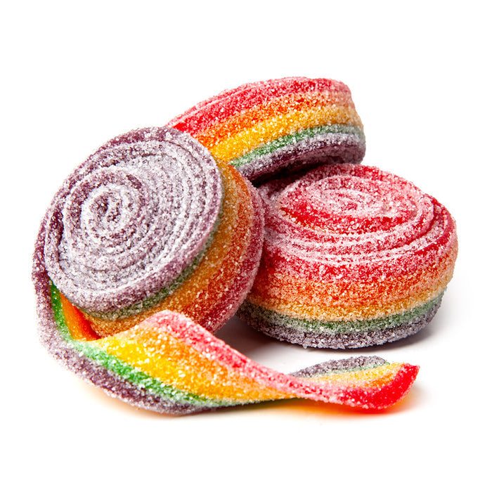 Clever Candy Rainbow Sour Rolled Belts - 6.6lbs