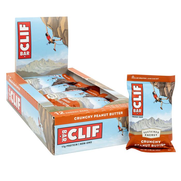 Clif Crunchy Peanut Butter Bar 2.4oz Bar - 12ct