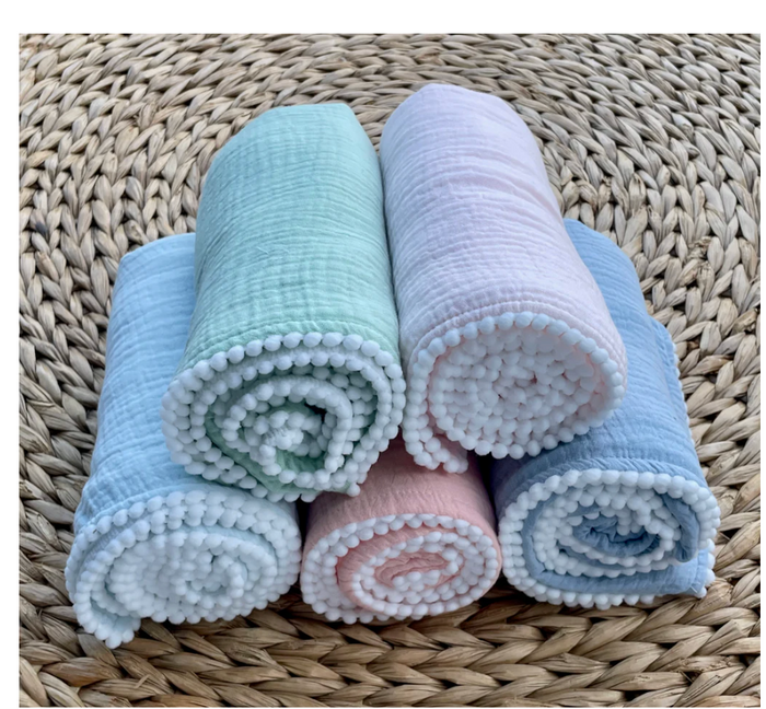 Cotton Muslin Baby Swadle Blanket