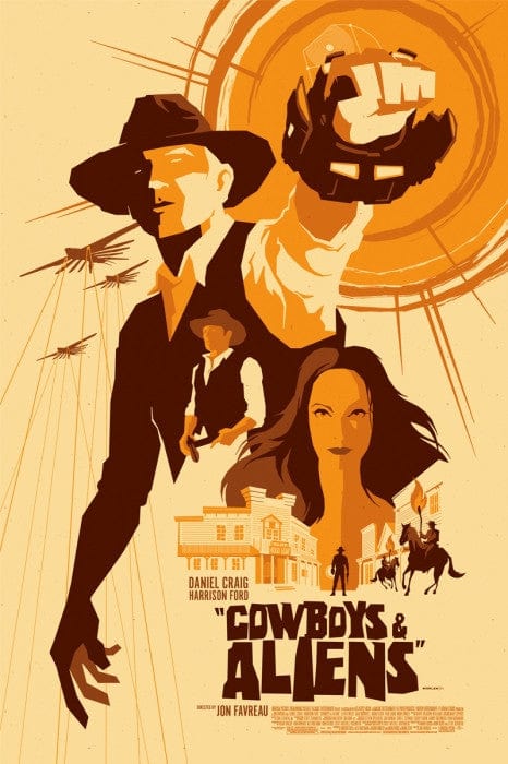 Cowboys and Aliens Tom Whalen Tom Whalen poster