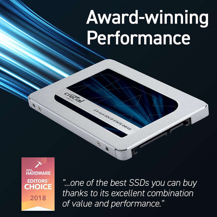 Crucial MX500 500GB 3D NAND SATA 2.5 Inch Internal SSD CT500MX500SSD1