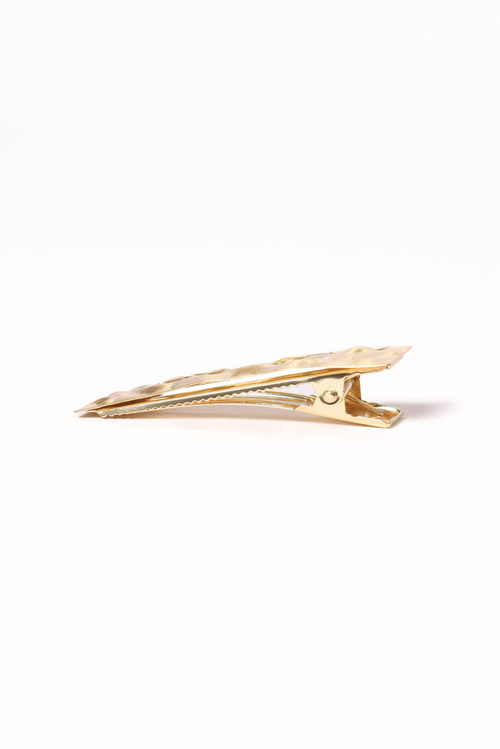 Petal and Pup USA ACCESSORIES Deborah Hairclip - Gold One Size