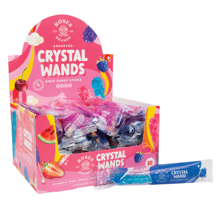 Dryden And Palmer Assorted Wrapped Rock Candy Sticks - 60ct