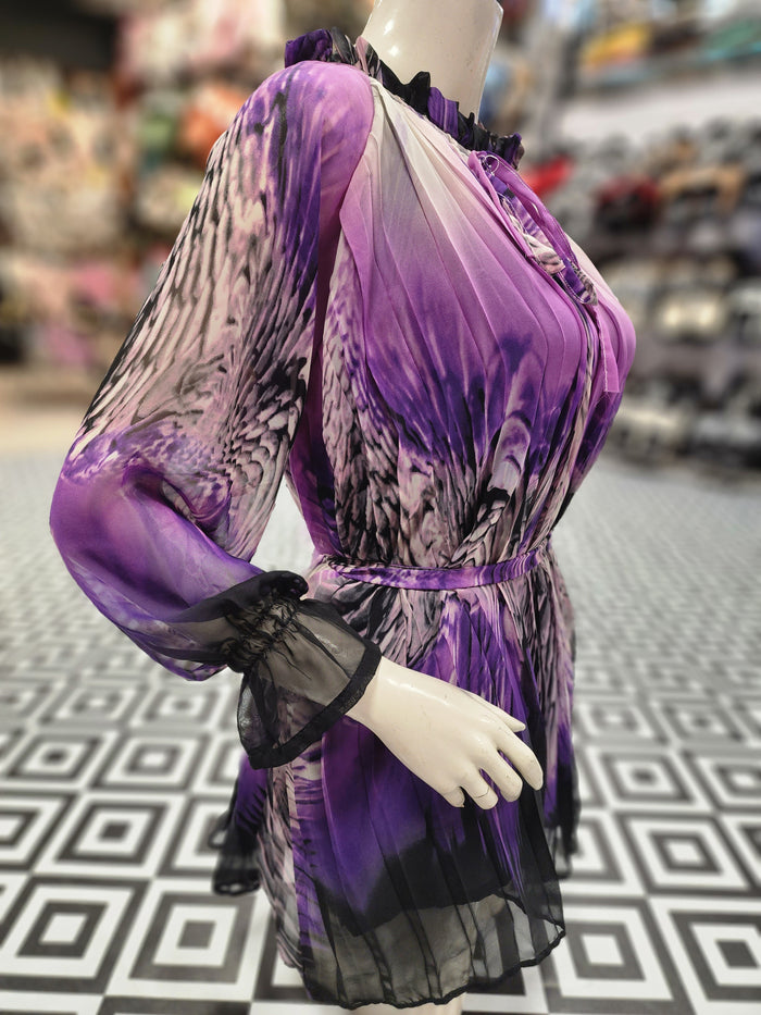 Elegant Paisley Print Dress - Maha fashions - women clothing
