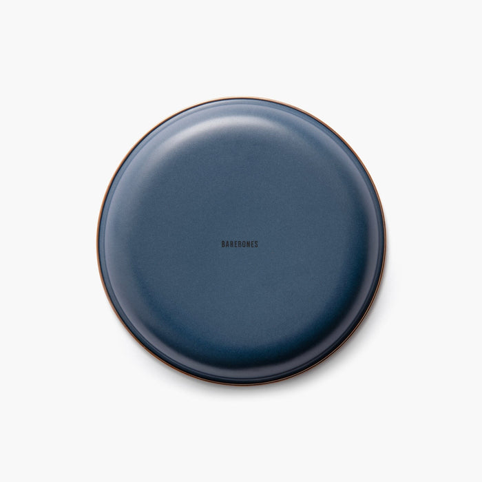 Enamel 2-Tone Salad Plate Set Indigo Blue
