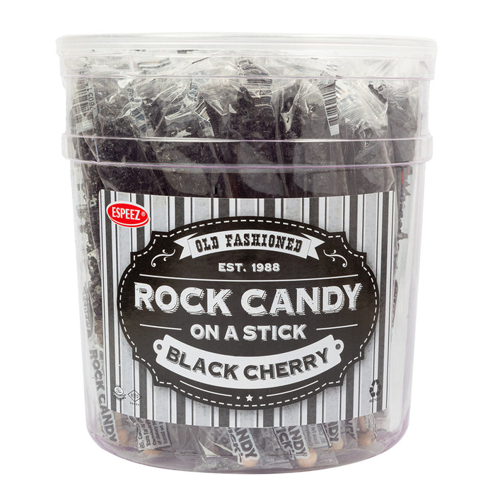 Espeez Black Cherry Sticks Tub Rock Candy 0.8oz - 36ct