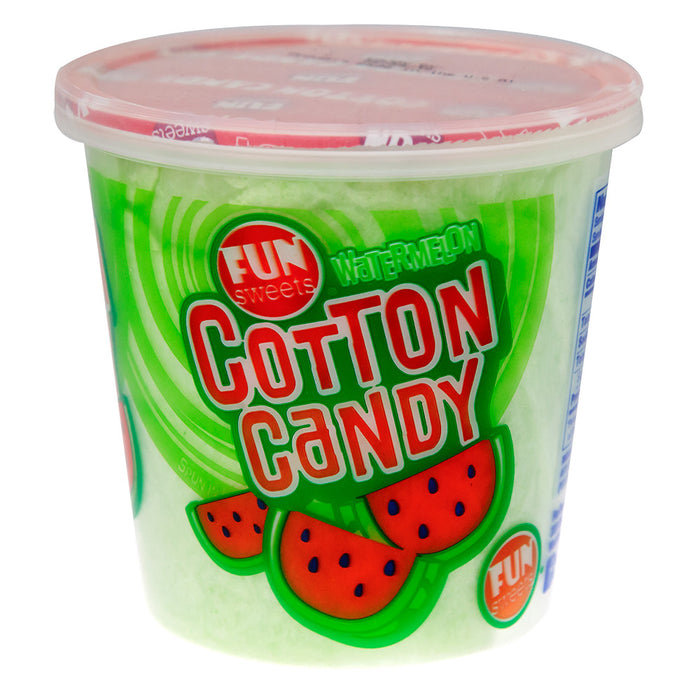 Fun Watermelon Cotton Candy Sweets 1.5oz Tub - 18ct