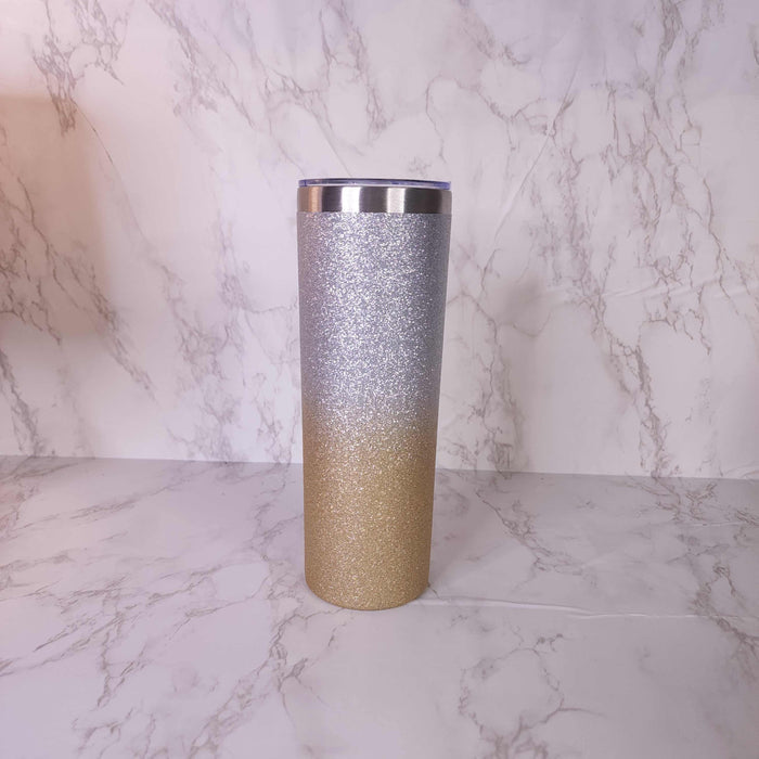 Golden Glitter Tumbler - Maha fashions - Fancy Water Bottle