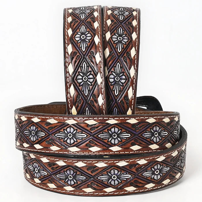 Hand Painted Western Leather Belt