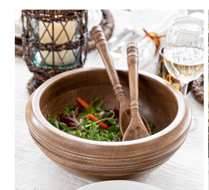 Juliska Bilbao Wood Salad Servers