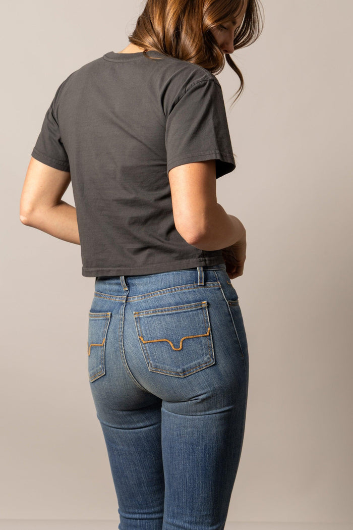 Kimes Ranch Charcoal Crop Tee