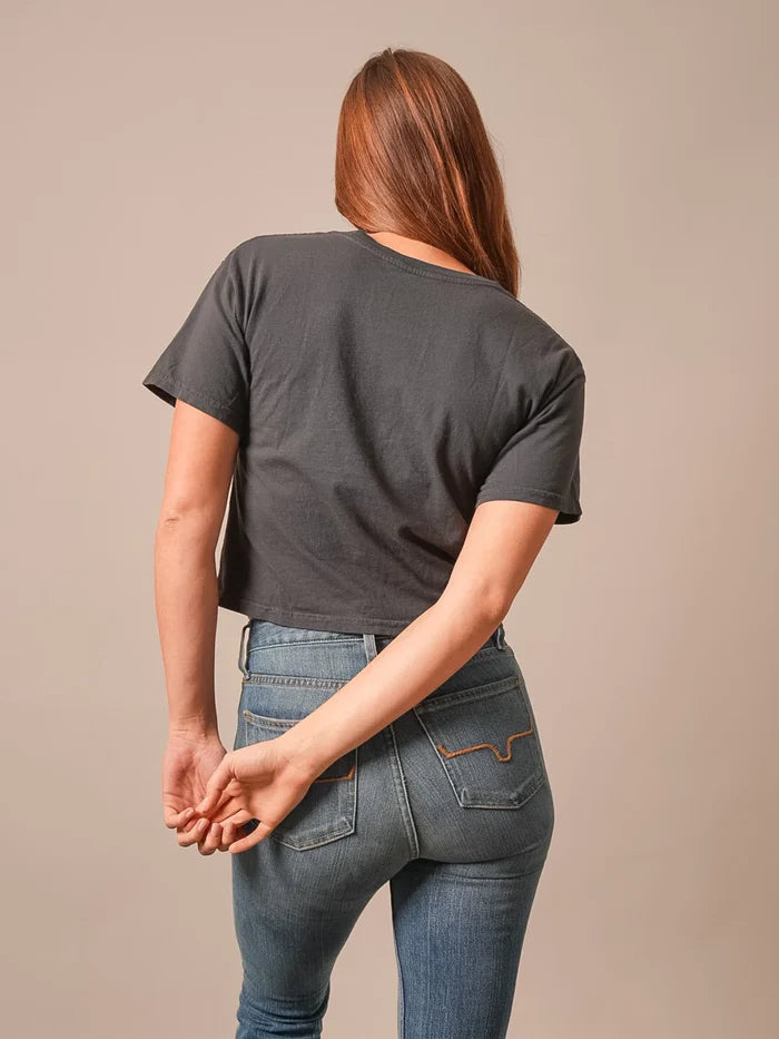 Kimes Ranch Lasso Script Crop Tee