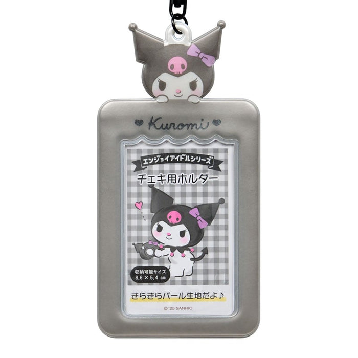 Kuromi Mascot Photo Holder Charm Accessory Japan Original