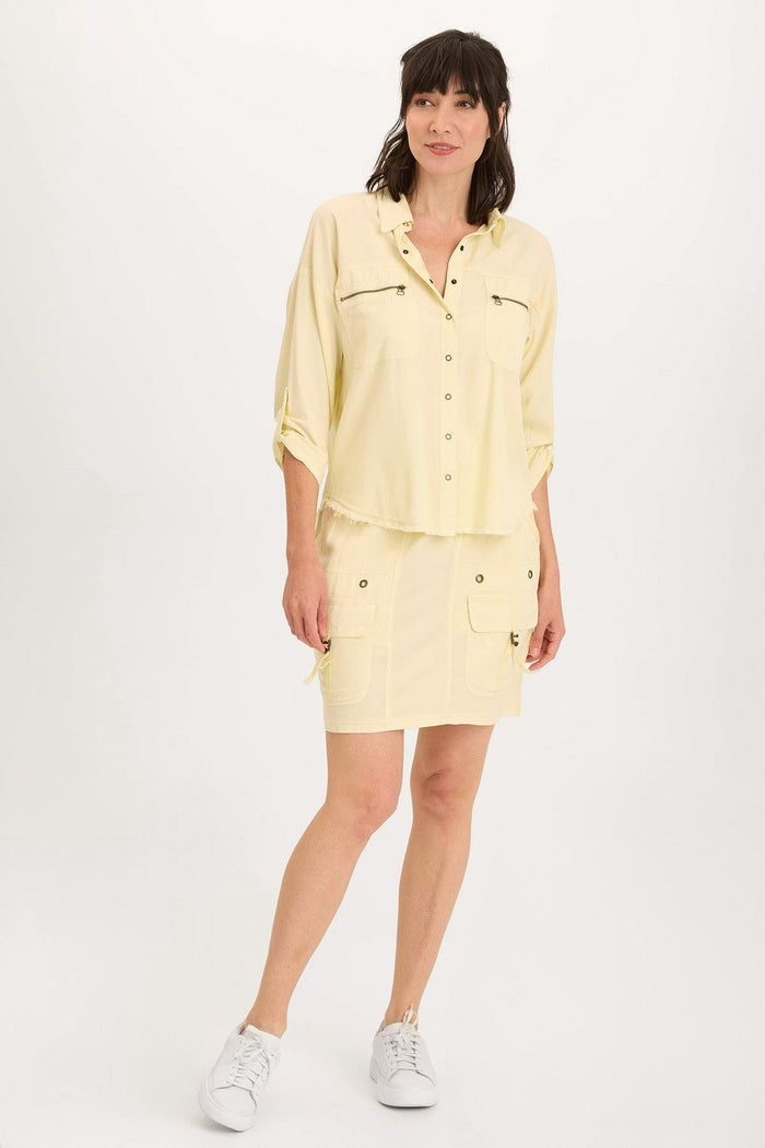 Wearables Leto Twill Cargo Mini Skirt
