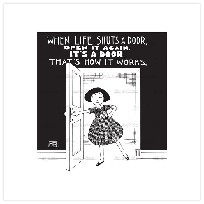 Life Shuts Door Fine Art Print
