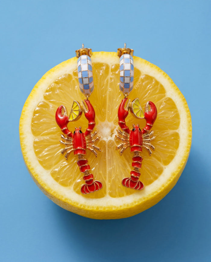 Lobster Boil Statement Earring