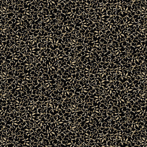 MAGNOLIA MANIA 9847-99 MAGNOLIA BLACK SCROLL