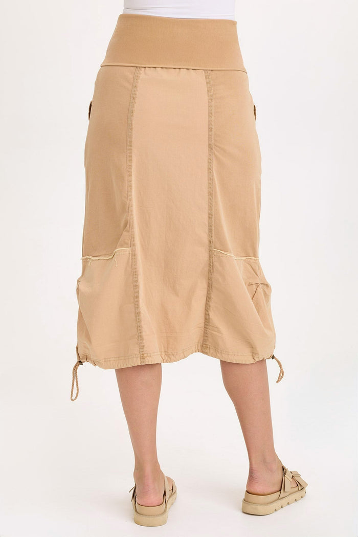 Wearables Marconi Cargo Cinch Bubble Hem Midi Skirt