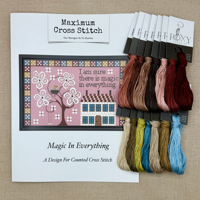 Maximum Cross Stitch - Magic in Everything - Booklet Chart and/or Roxy Floss Pack