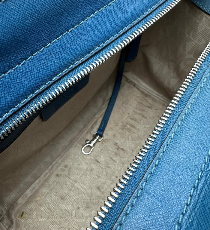 Michael Kors Blue Colour Leather Shoulder Bag