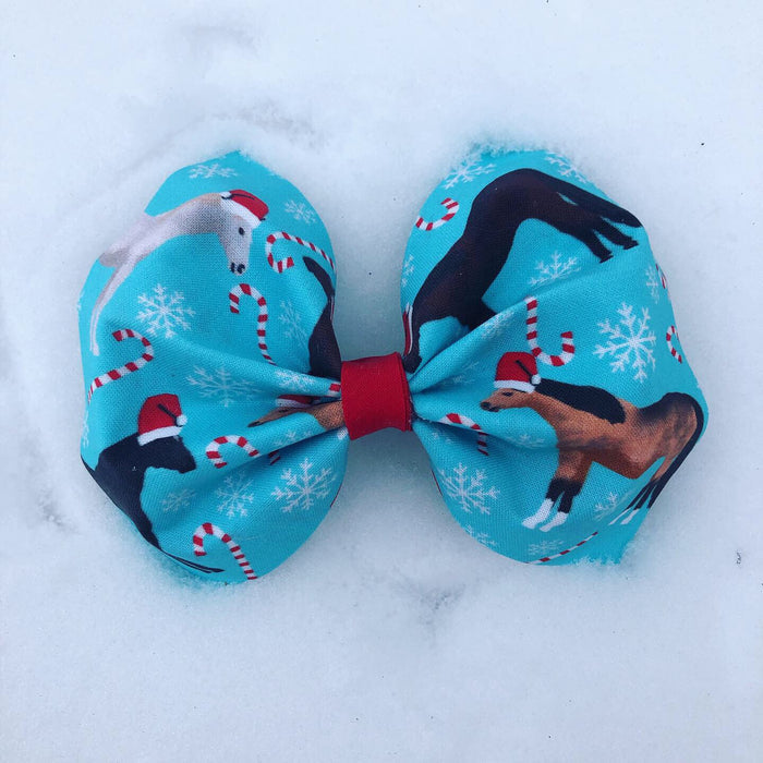 Mixed Candy Cane Horses Blue