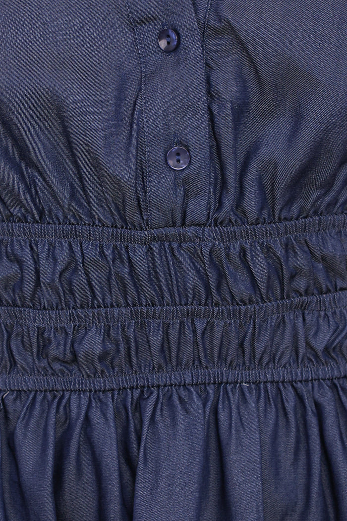 Petal and Pup USA DRESSES Morwenna Mini Dress - Chambray (Hold for Amazon)