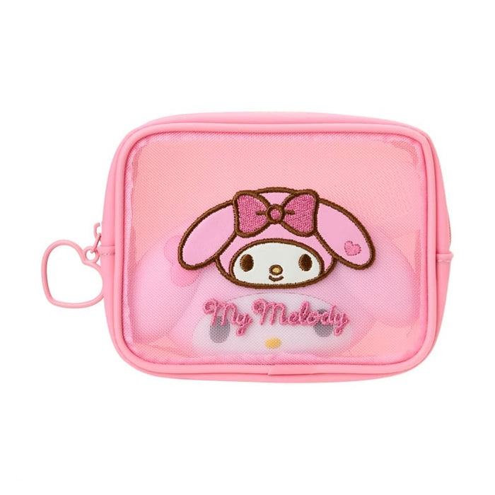 My Melody Mini Mesh Zipper Pouch Bags Japan Original