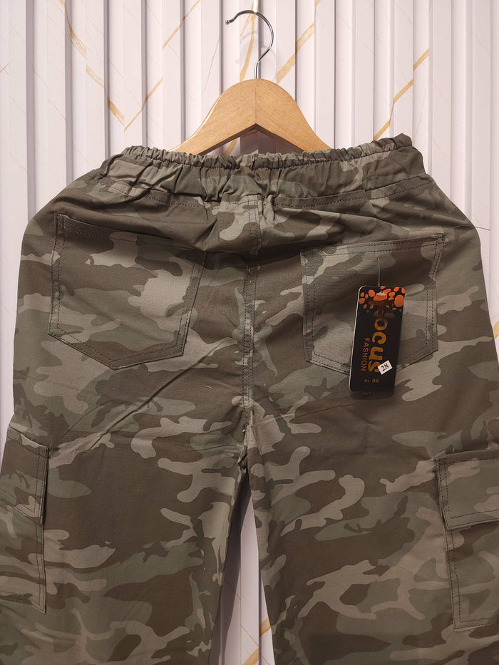 Olive Camo Baggy Cargo