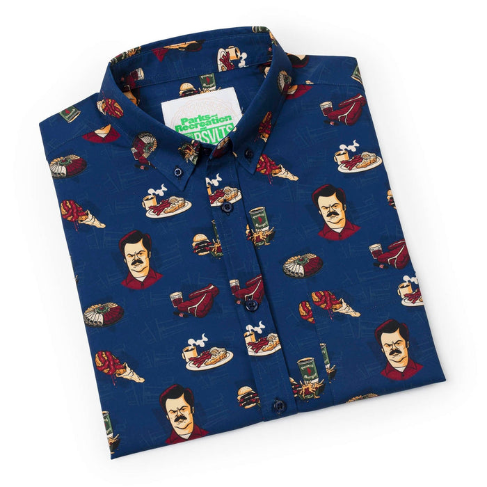 RSVLTS Parks and Rec Parks and Rec “Turf ‘n’ Turf” – KUNUFLEX Short Sleeve Shirt