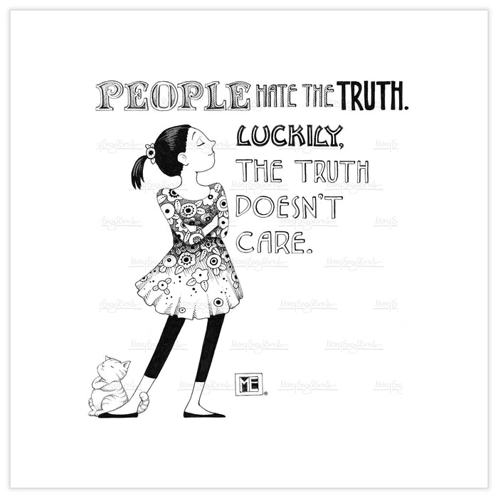 People Hate Truth Fine Art Print
