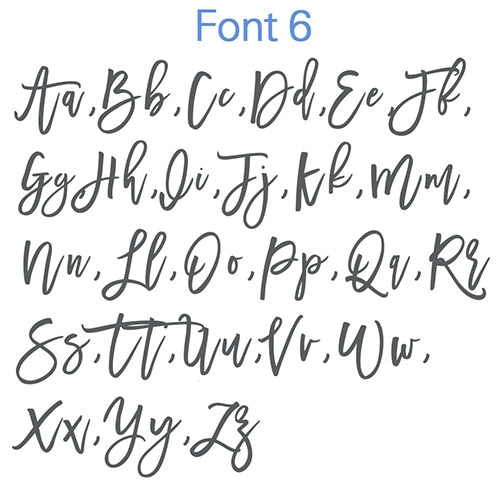 font 6 / White