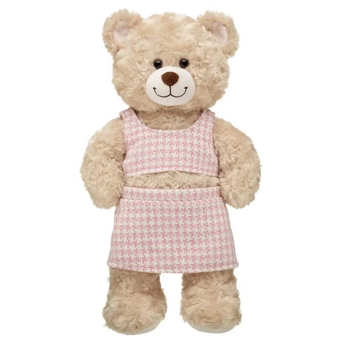 Pink Check Tweed Easter Outfit