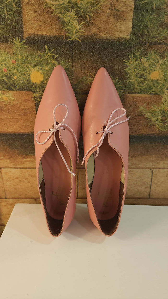 Pink Pointed Pumps in Flat - Maha fashions - Women Footwear