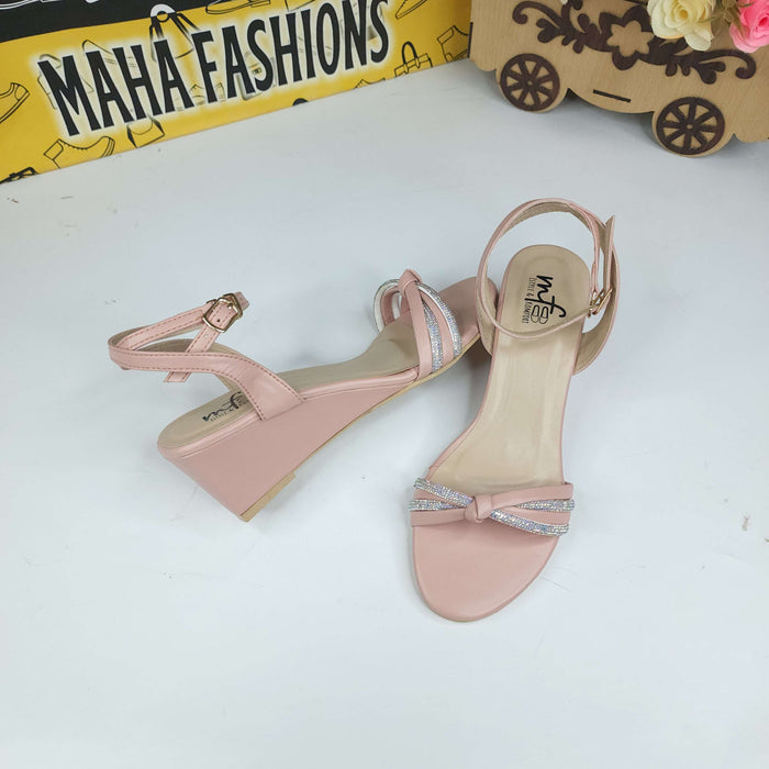 Pink Studs Sandals - Maha fashions - Women Footwear