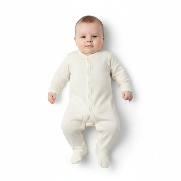Plain Cream Sleep Suit (0-3 Months) SS4661-C