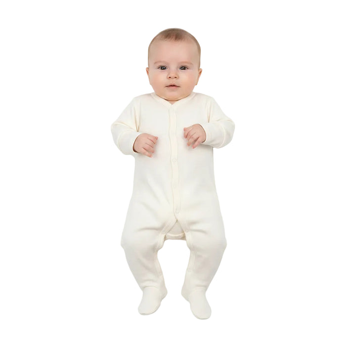 Plain Cream Sleep Suit (6-9 Months) SS4661-C
