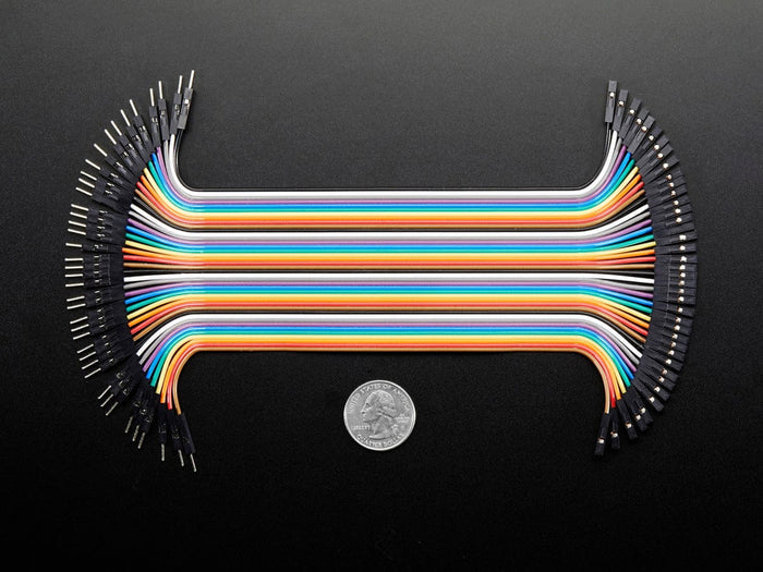 Premium Female/Male 'Extension' Jumper Wires - 40 x 6" (150mm) by The Pi Hut - The Pi Hut