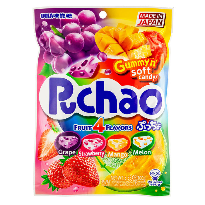 Puchao Mixed Fruit Candy 3.53oz Peg Bag - 6ct
