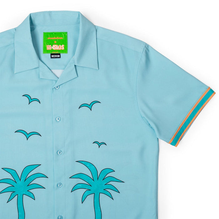 RSVLTS Nickelodeon Short Sleeve Shirt Rocket Power "The Uncle Tito" – Camp Collar KUNUFLEX Short Sleeve Shirt